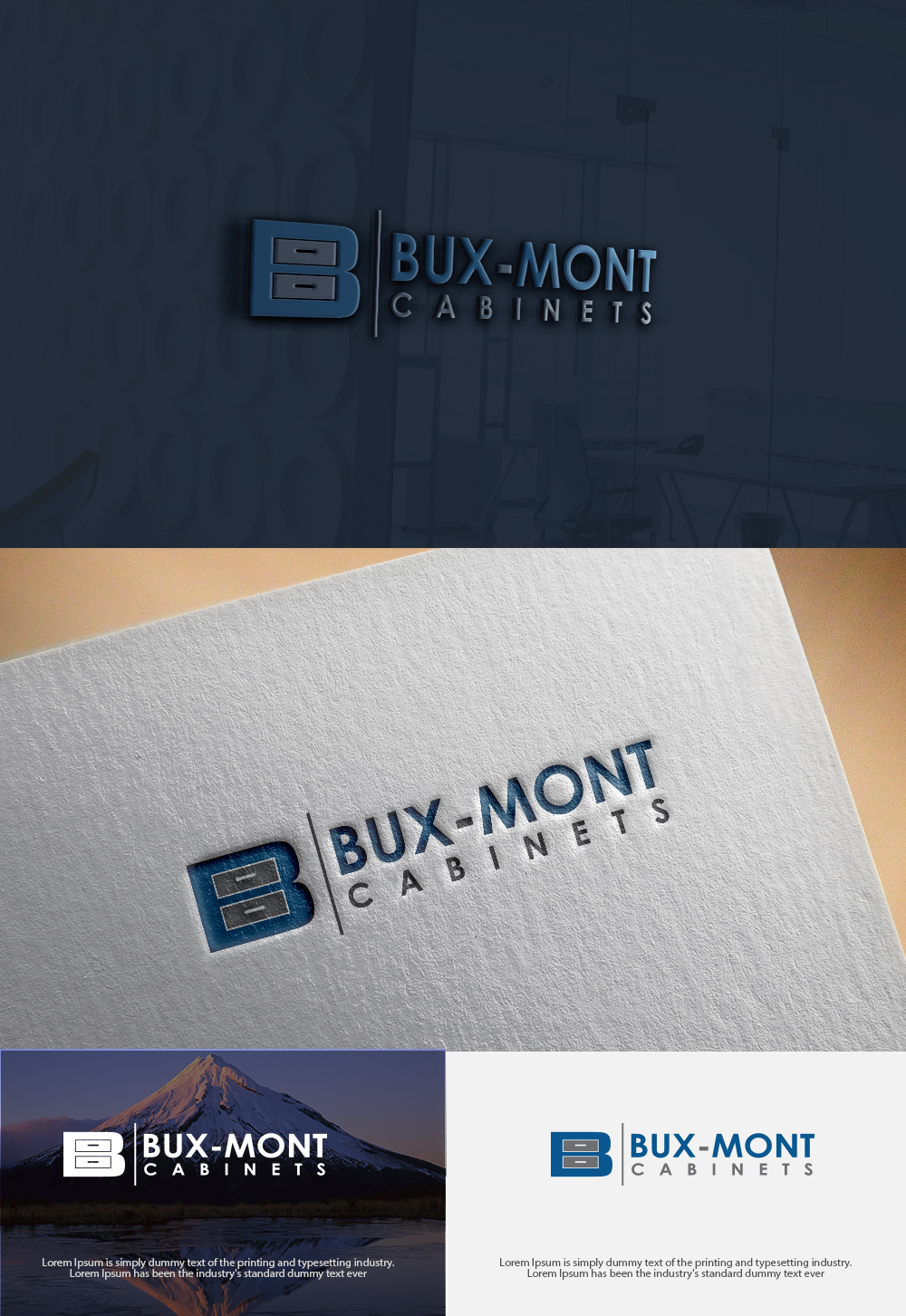 Logo Design by Art creation 2 for Bux-Mont Cabinets | Design #17550857