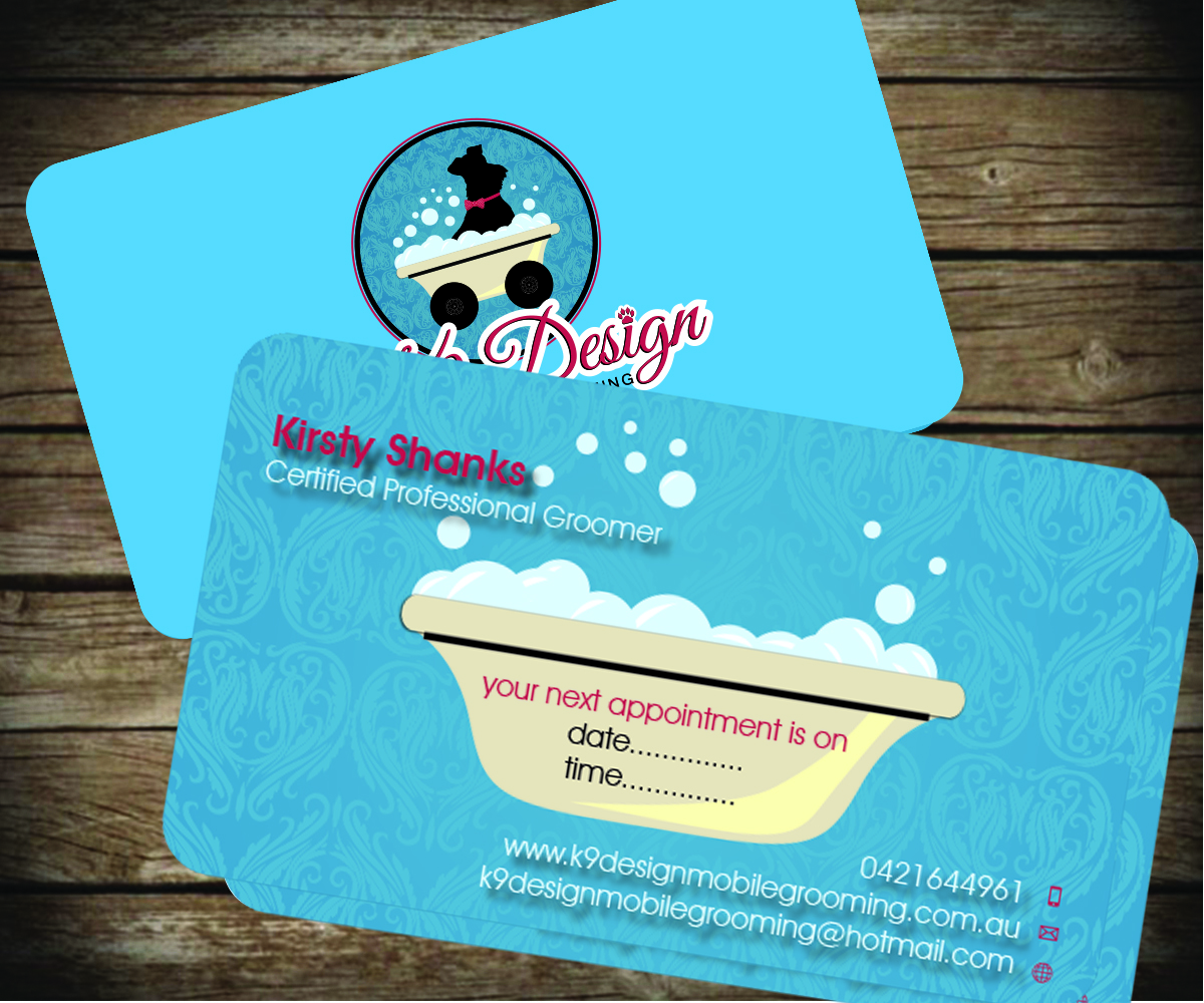 Design de Carte de Visite par Aaaron pour K9 Design Mobile Grooming | Design #2742439