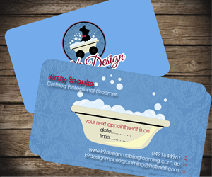 Business Card Design by Aaaron for K9 Design Mobile Grooming | Design: #2742439