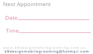 Business Card Design by HelloDanielle for K9 Design Mobile Grooming | Design: #2736189