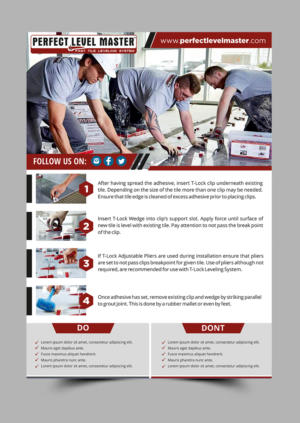 How-To Product Info Flyer Tiling Tools | Flyer-Design von ecorokerz