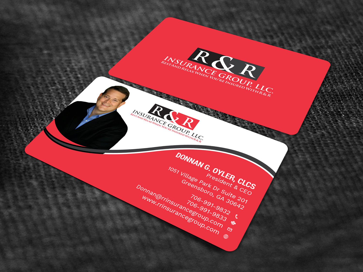 Upmarket, Modern, Insurance Business Card Design for R &amp; R
