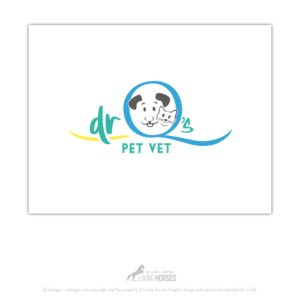 Dr Q's Pet Vet | Logo Design by Living Horses Graphics