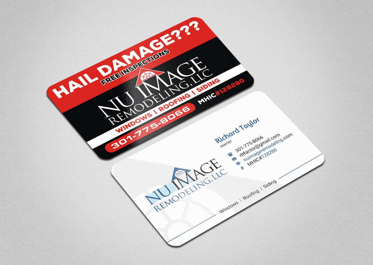 Business Card Design by INDIAN_Ashok for Nu Image Remodeling, LLC | Design #17536609