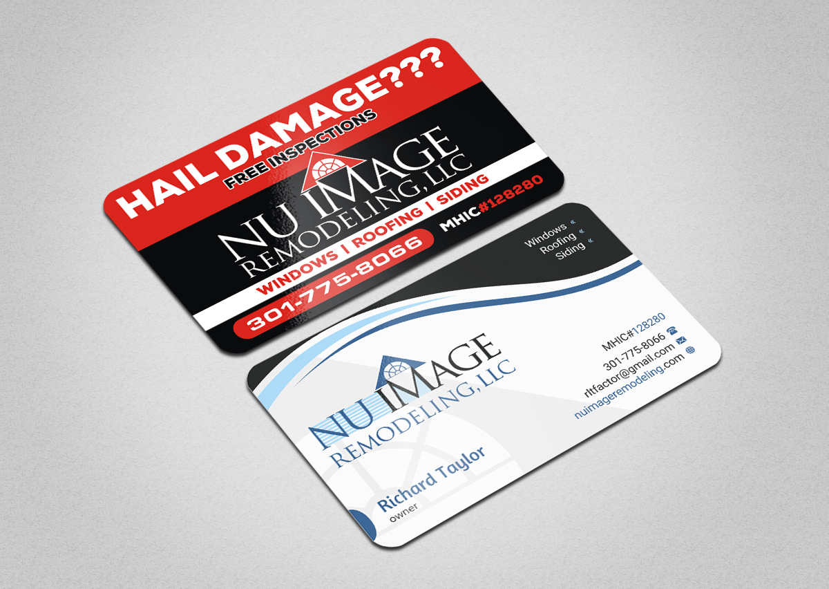 Business Card Design by INDIAN_Ashok for Nu Image Remodeling, LLC | Design #17536610