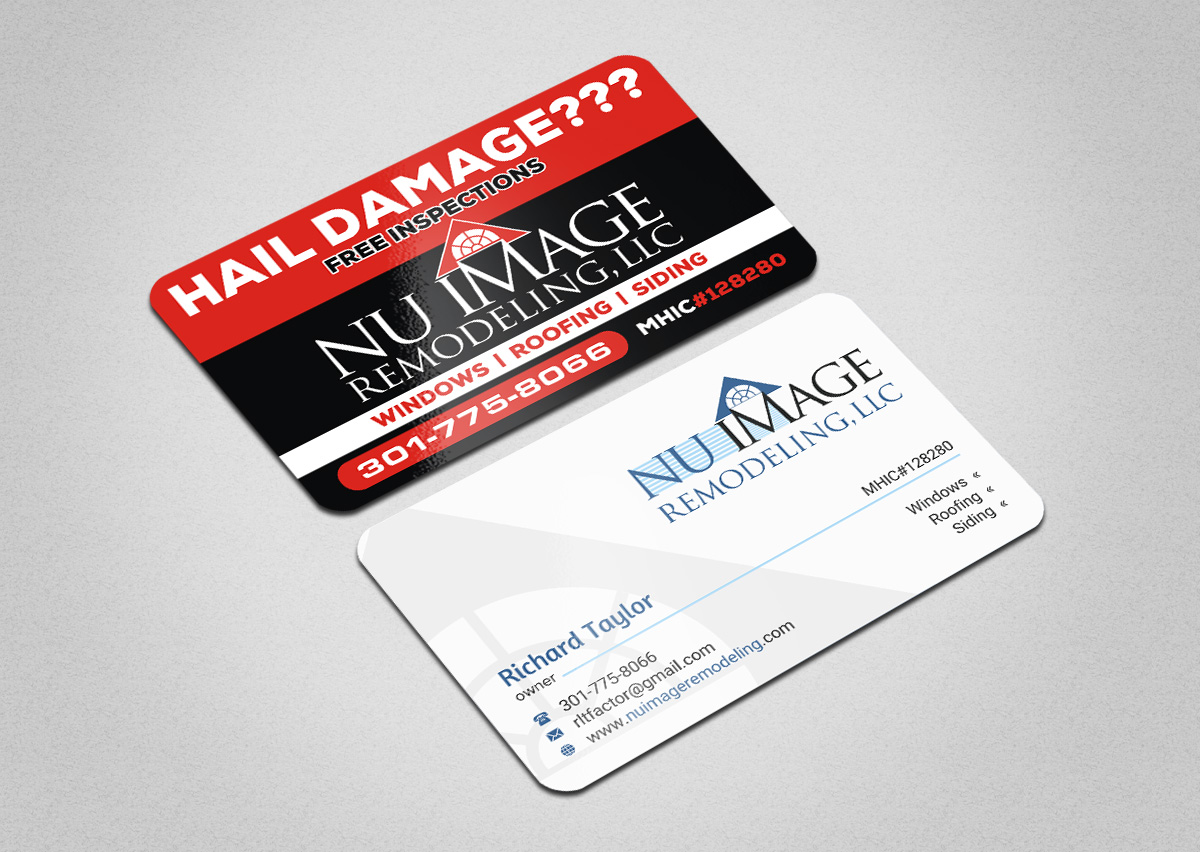 Business Card Design by INDIAN_Ashok for Nu Image Remodeling, LLC | Design #17536611