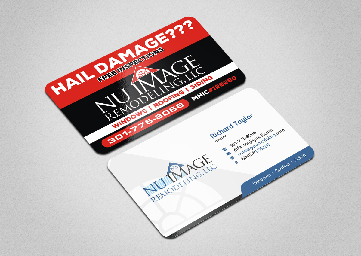 Business Card Design by INDIAN_Ashok for Nu Image Remodeling, LLC | Design #17536612