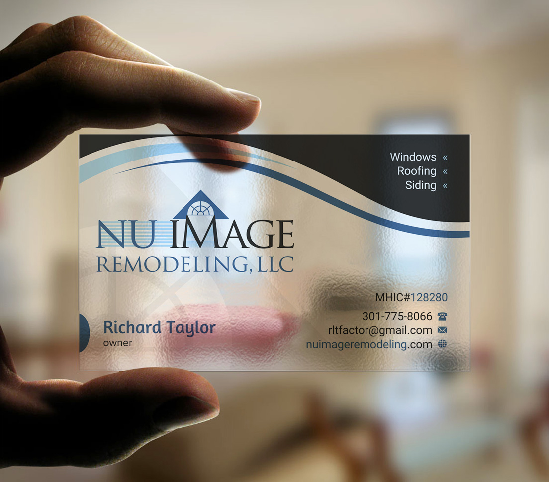 Business Card Design by INDIAN_Ashok for Nu Image Remodeling, LLC | Design #17536616