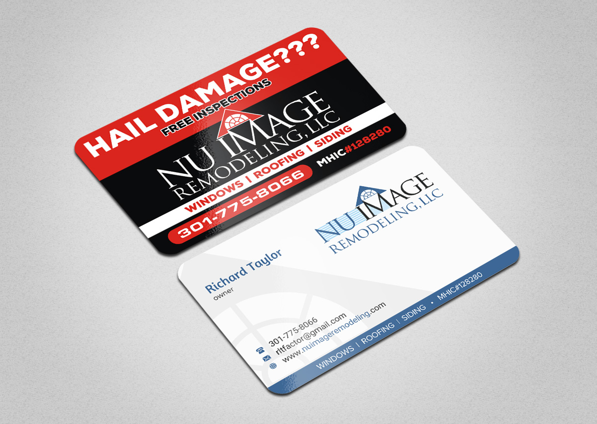 Business Card Design by INDIAN_Ashok for Nu Image Remodeling, LLC | Design #17536617