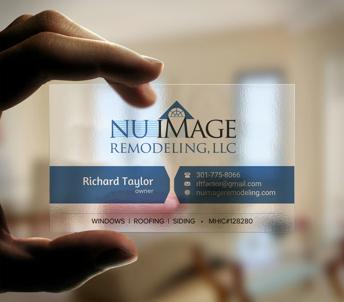 Business Card Design by INDIAN_Ashok for Nu Image Remodeling, LLC | Design #17536625