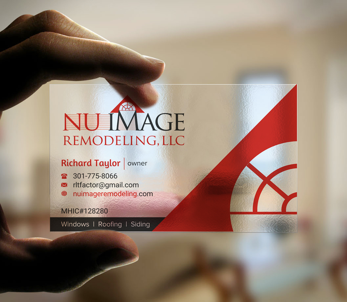 Business Card Design by INDIAN_Ashok for Nu Image Remodeling, LLC | Design #17543510