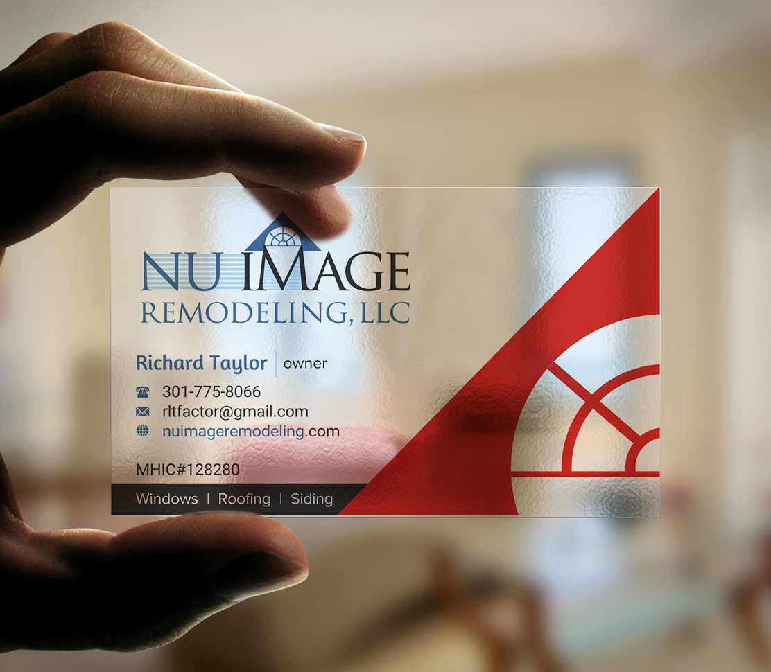 Business Card Design by INDIAN_Ashok for Nu Image Remodeling, LLC | Design #17543511