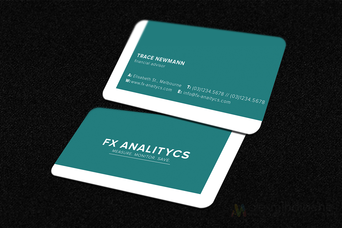 Diseño de Tarjeta de Presentación por Alex Mihalache para FX Analytics | Diseño #2734549
