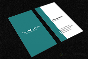 Business Card Design by Alex Mihalache for FX Analytics | Design: #2734550