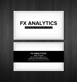 Business Card Design by Rashid Mehmood for FX Analytics | Design #2735729