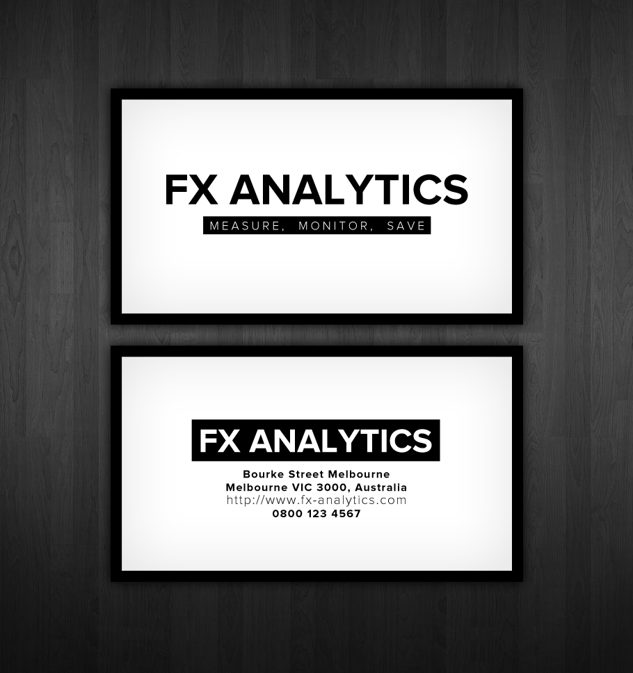 Business Card Design by Rashid Mehmood for FX Analytics | Design #2744137