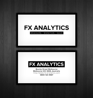 Business Card Design by Rashid Mehmood for FX Analytics | Design: #2744137