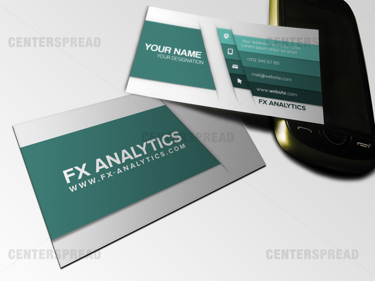 Diseño de Tarjeta de Presentación por CENTERSPREAD para FX Analytics | Diseño #2770604