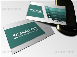Business Card Design by CENTERSPREAD for FX Analytics | Design: #2770604