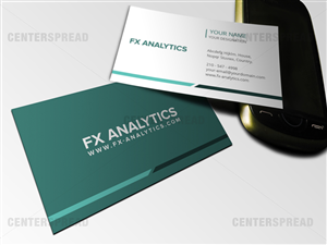 Business Card Design by CENTERSPREAD for FX Analytics | Design: #2770622