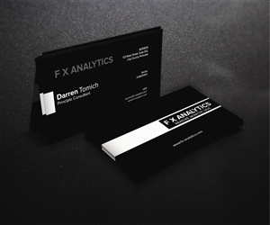 Business Card Design by Ahmer Mir for FX Analytics | Design: #2751978
