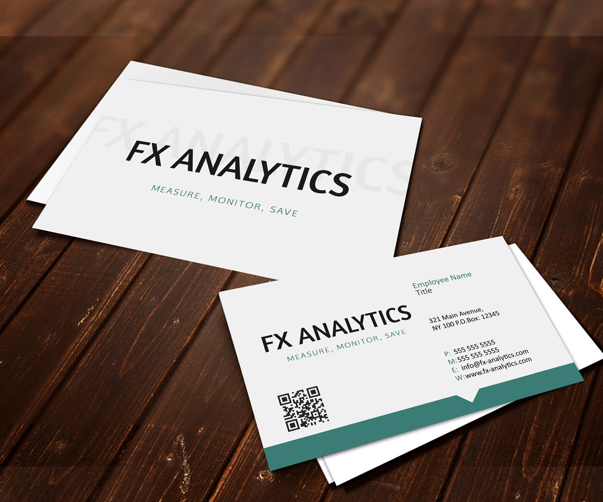 Business Card Design by DSGrafix for FX Analytics | Design #2738229