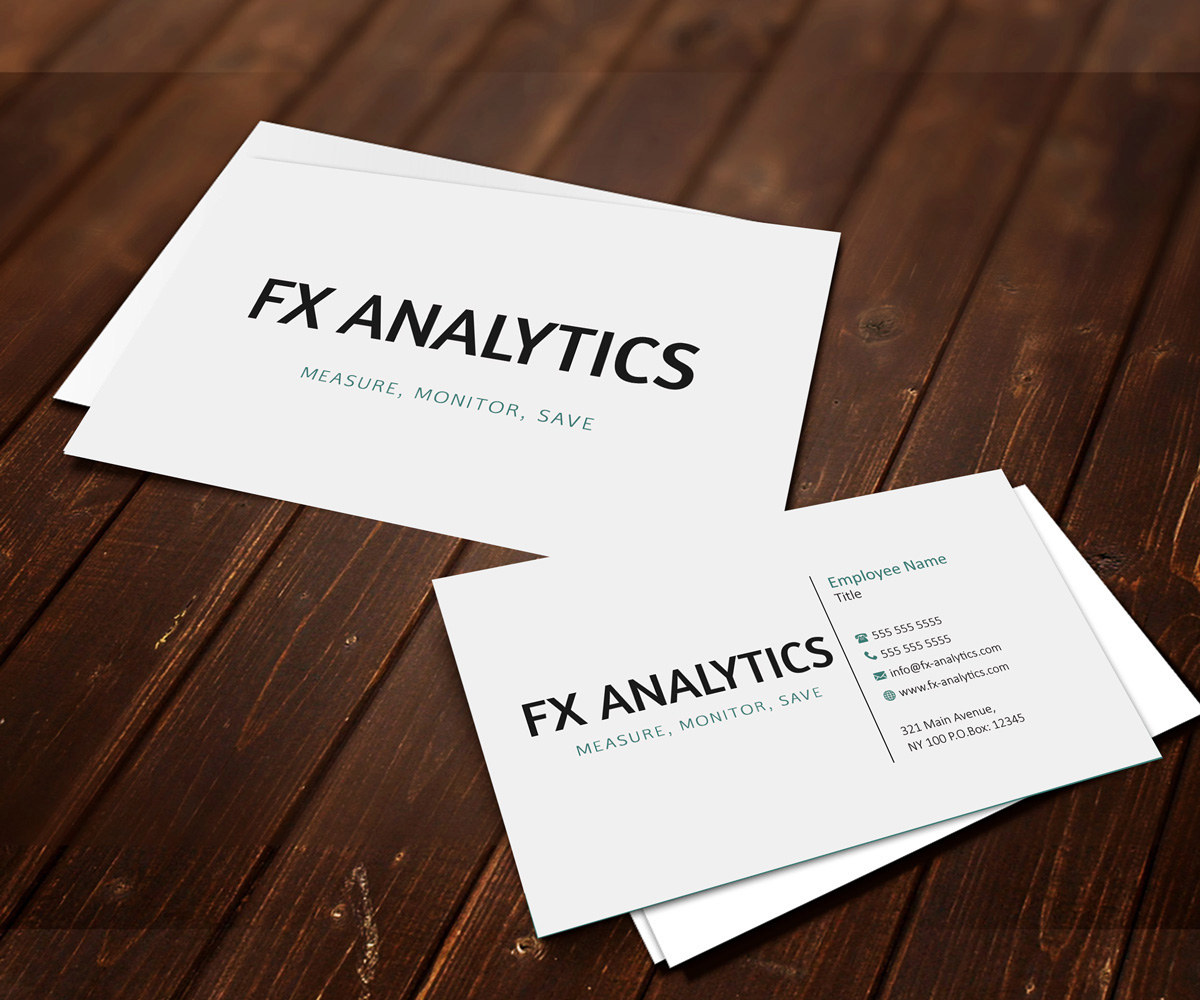 Diseño de Tarjeta de Presentación por DSGrafix para FX Analytics | Diseño #2738232