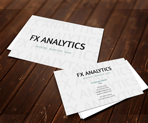 Business Card Design by DSGrafix for FX Analytics | Design: #2738236