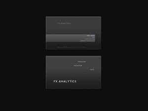 Business Card Design by ArtSamurai for FX Analytics | Design: #2767324