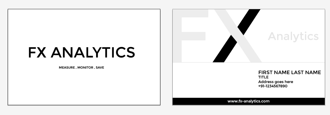 Business Card Design by Jagannath for FX Analytics | Design #2733725