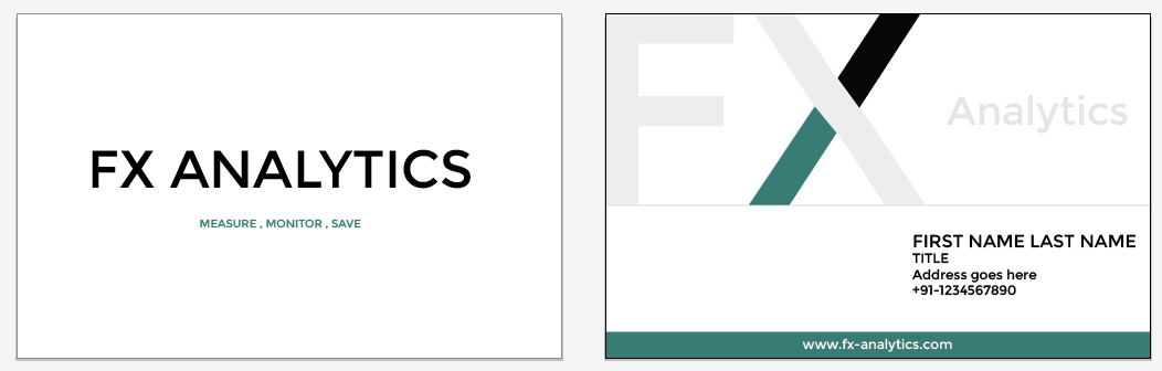 Business Card Design by Jagannath for FX Analytics | Design #2738689