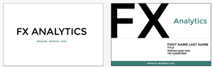 Business Card Design by Jagannath for FX Analytics | Design: #2738700