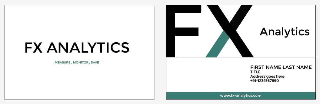 Business Card Design by Jagannath for FX Analytics | Design #2738703