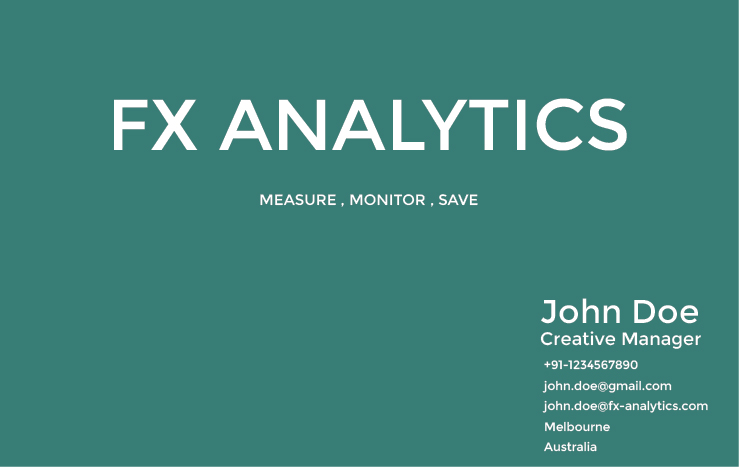 Business Card Design by Jagannath for FX Analytics | Design #2751220