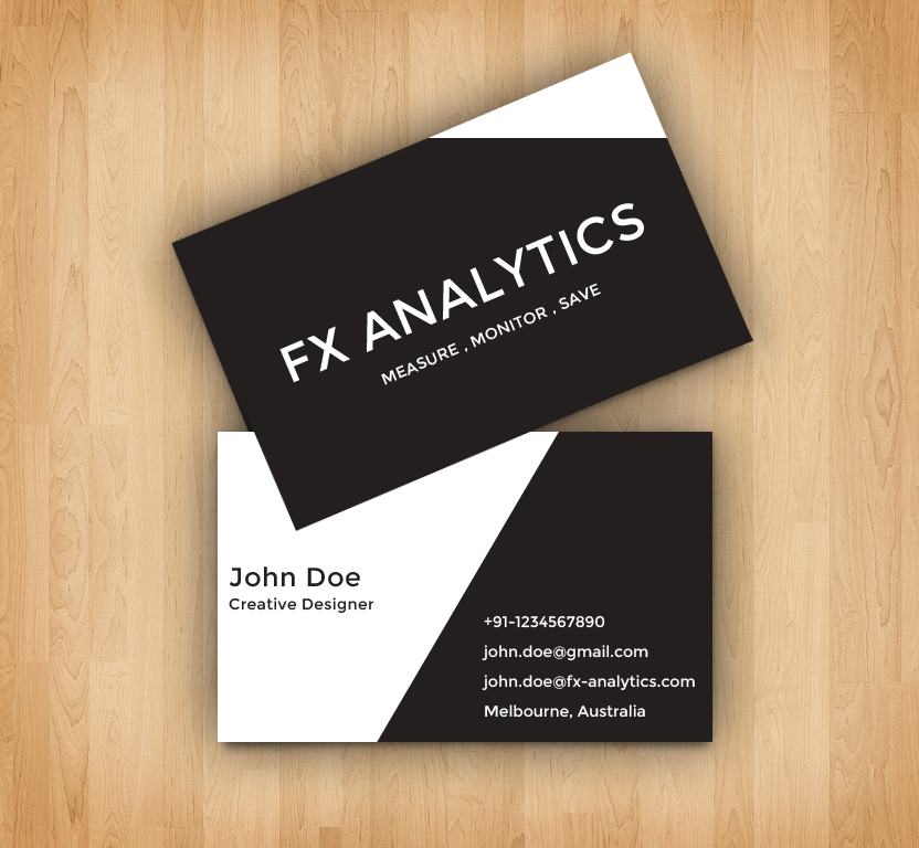 Business Card Design by Jagannath for FX Analytics | Design #2756808