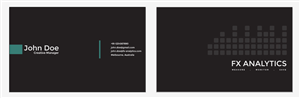 Business Card Design by Jagannath for FX Analytics | Design: #2756867