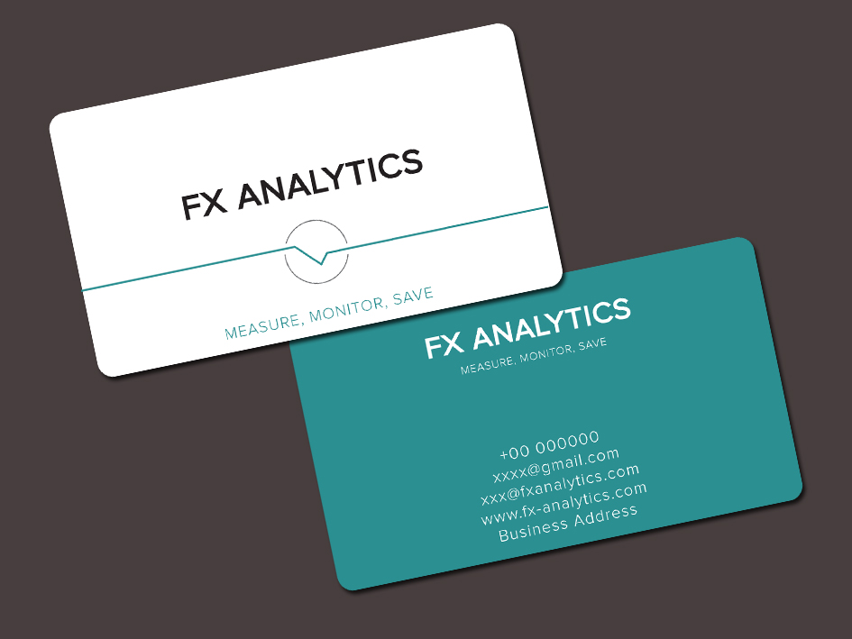 Design de Carte de Visite par whitepaper pour FX Analytics | Design #2756493