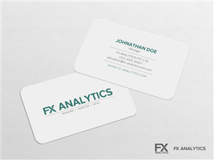 Business Card Design by diRtY.EMM for FX Analytics | Design: #2738252