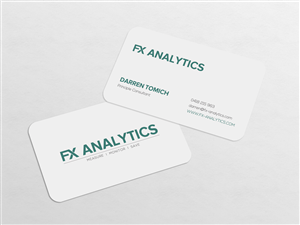 Business Card Design by diRtY.EMM for FX Analytics | Design: #2753324