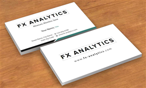 Business Card Design by Sbss for FX Analytics | Design: #2742918