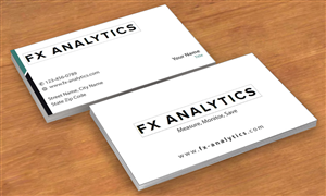 Business Card Design by Sbss for FX Analytics | Design: #2742920