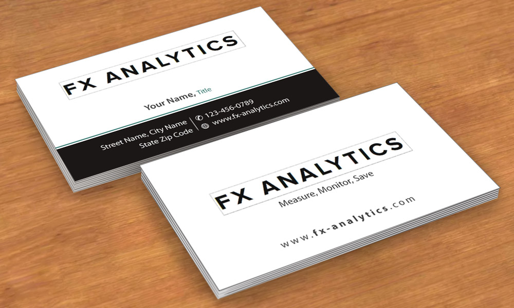 Business Card Design by Sbss for FX Analytics | Design #2742921