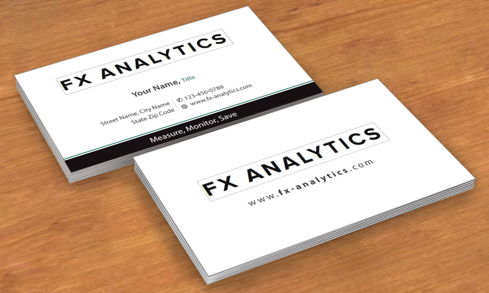 Business Card Design by Sbss for FX Analytics | Design #2742922