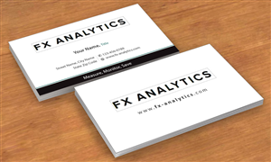 Business Card Design by Sbss for FX Analytics | Design: #2742922