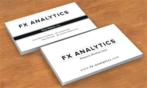 Business Card Design by Sbss for FX Analytics | Design: #2742927