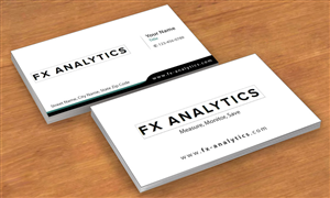 Business Card Design by Sbss for FX Analytics | Design: #2742931