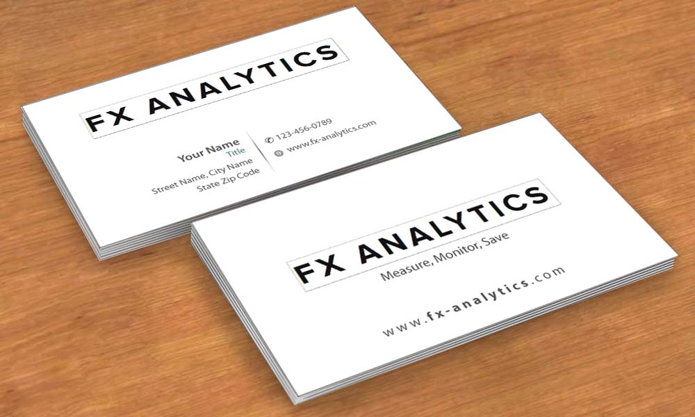 Business Card Design by Sbss for FX Analytics | Design #2750273