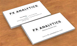 Business Card Design by Sbss for FX Analytics | Design: #2750273