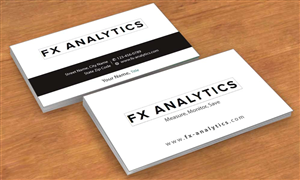 Business Card Design by Sbss for FX Analytics | Design: #2750280
