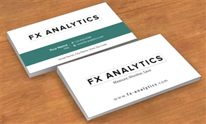 Business Card Design by Sbss for FX Analytics | Design: #2750282
